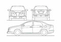 Blueprint Mitsuoka Nouera Sedan 2010 A4 Photo Print