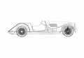 Blueprint Morgan 44 Sedan 1990 A4 Photo Print