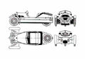 Blueprint Morgan Morgan Sedan 1926 A4 Photo Print