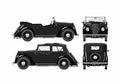 Blueprint Morris 8 Series E Tourer Cabriolet 1939 A4 Photo Print