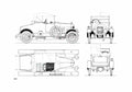 Blueprint Morris Bullnose Cabriolet 1926 A4 Photo Print