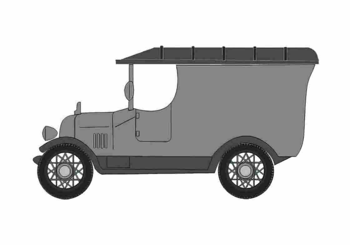 Blueprint Morris Bullnose Van 1926 A4 Photo Print