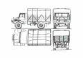 Blueprint Morris C9 Fwd Truck 1940 A4 Photo Print