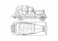 Blueprint Morris Eight Series 2 Sedan 1938 A4 Photo Print