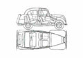 Blueprint Morris Eight Series E Sedan 1938 A4 Photo Print