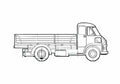 Blueprint Morris FG K30 Truck 1962 A4 Photo Print