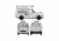 Blueprint Morris Minor 1000 Van 1968 A4 Photo Print
