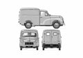 Blueprint Morris Minor 5WT S2 Van 1953 A4 Photo Print