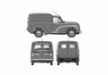 Blueprint Morris Minor 6CWT Van 1967 A4 Photo Print