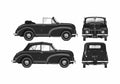 Blueprint Morris Minor MM Tourer Cabriolet 1949 A4 Photo Print