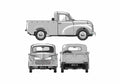Blueprint Morris Minor S2 Pick up 1954 A4 Photo Print