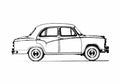 Blueprint Morris Oxford Series III Sedan 1956 A4 Photo Print