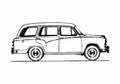 Blueprint Morris Oxford Traveller Series IV Wagon 1957 A4 Photo Print