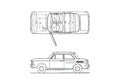 Blueprint NSU 110 Sedan 1966 A4 Photo Print