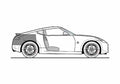 Blueprint Nissan 370Z GT Fairlady Coupe 2009 A4 Photo Print