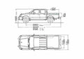 Blueprint Nissan 4x2 Double Cab Pick up 1999 A4 Photo Print