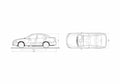 Blueprint Nissan Almera Sedan 2000 A4 Photo Print