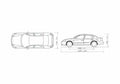 Blueprint Nissan Altima III Sedan 2002 A4 Photo Print