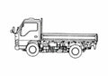 Blueprint Nissan Atlas I Truck 2006 A4 Photo Print
