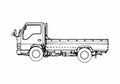 Blueprint Nissan Atlas II Truck 2006 A4 Photo Print
