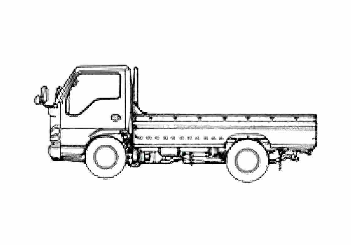 Blueprint Nissan Atlas II Truck 2006 A4 Photo Print