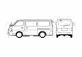 Blueprint Nissan Caravan e25 Microvan 2003 A4 Photo Print
