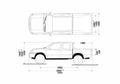 Blueprint Nissan Frontier Double Cab 4x2 SUV 2007 A4 Photo Print