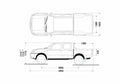 Blueprint Nissan Frontier Double Cab Pick up 2007 A4 Photo Print