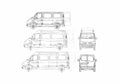 Blueprint Nissan Interstar Minivan 2005 A4 Photo Print