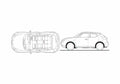 Blueprint Nissan Juke SUV 2010 A4 Photo Print