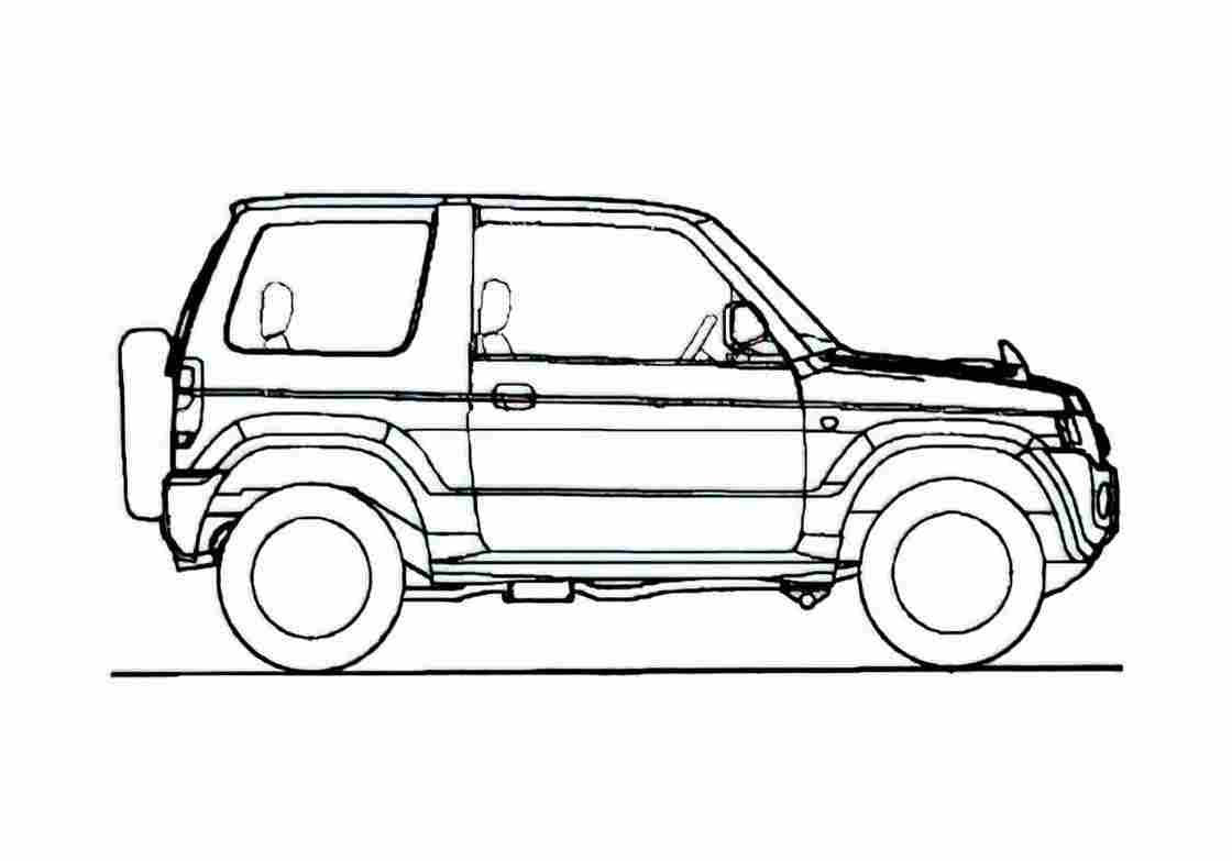 Blueprint Nissan Kix SUV 2009 A4 Photo Print