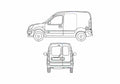 Blueprint Nissan Kubistar Pick up 2005 A4 Photo Print