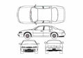 Blueprint Nissan Leopard Y32 Sedan A4 Photo Print