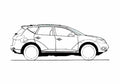 Blueprint Nissan Murano SUV 2009 A4 Photo Print