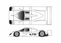 Blueprint Nissan NP35 IMSA Coupe 1992 A4 Photo Print