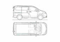 Blueprint Nissan NV200 Vanette Van 2010 A4 Photo Print