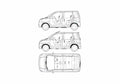 Blueprint Nissan Otti Hatchback 2005 A4 Photo Print