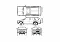 Blueprint Nissan Pathfinder Terrano) R3M 5 door SUV 1991 A4 Photo Print