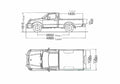 Blueprint Nissan Pick up 4x2 Regular Bed Pick up 1999 A4 Photo Print