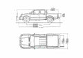 Blueprint Nissan Pick up 4x4 Double Cab Pick up 1999 A4 Photo Print