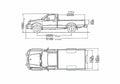 Blueprint Nissan Pick up 4x4 Long Bed Pick up 1999 A4 Photo Print