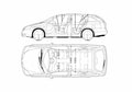 Blueprint Nissan Primera WP12 Wagon 2004 A4 Photo Print