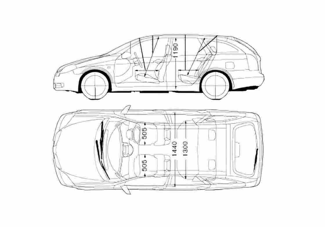 Blueprint Nissan Primera WP12 Wagon 2004 A4 Photo Print