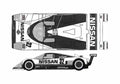 Blueprint Nissan R88C Le Mans Coupe 1988 A4 Photo Print