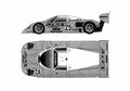 Blueprint Nissan R91 VP JSPC Coupe 1991 A4 Photo Print