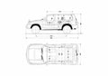 Blueprint Nissan Safari SUV 2004 A4 Photo Print