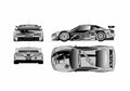 Blueprint Nissan Silvia S15 GT300 Coupe 2004 A4 Photo Print