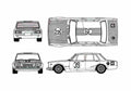 Blueprint Nissan Skyline GT R PGC10 4 door Sedan 1969 A4 Photo Print