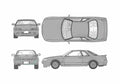 Blueprint Nissan Skyline R32 GTS T Coupe 1989 A4 Photo Print