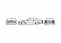 Blueprint Nissan Sylvia RS X Coupe 1990 A4 Photo Print